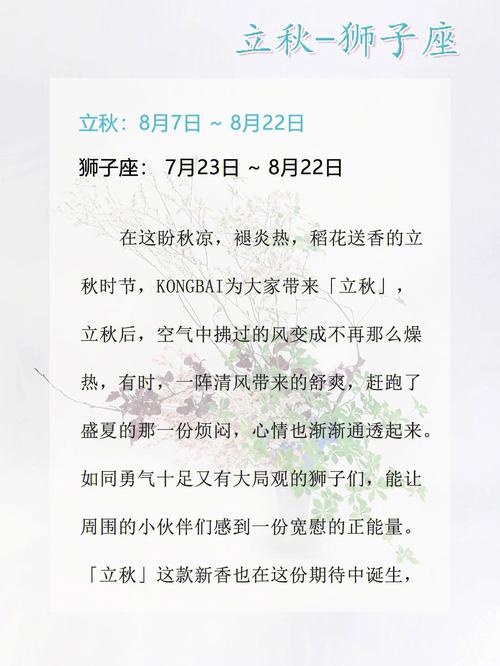 月夜狮子座反应的节气是什么