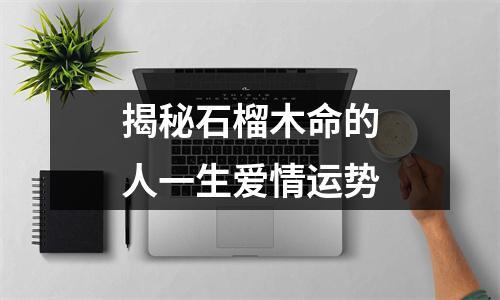 石榴木命的人一生的运势如何?