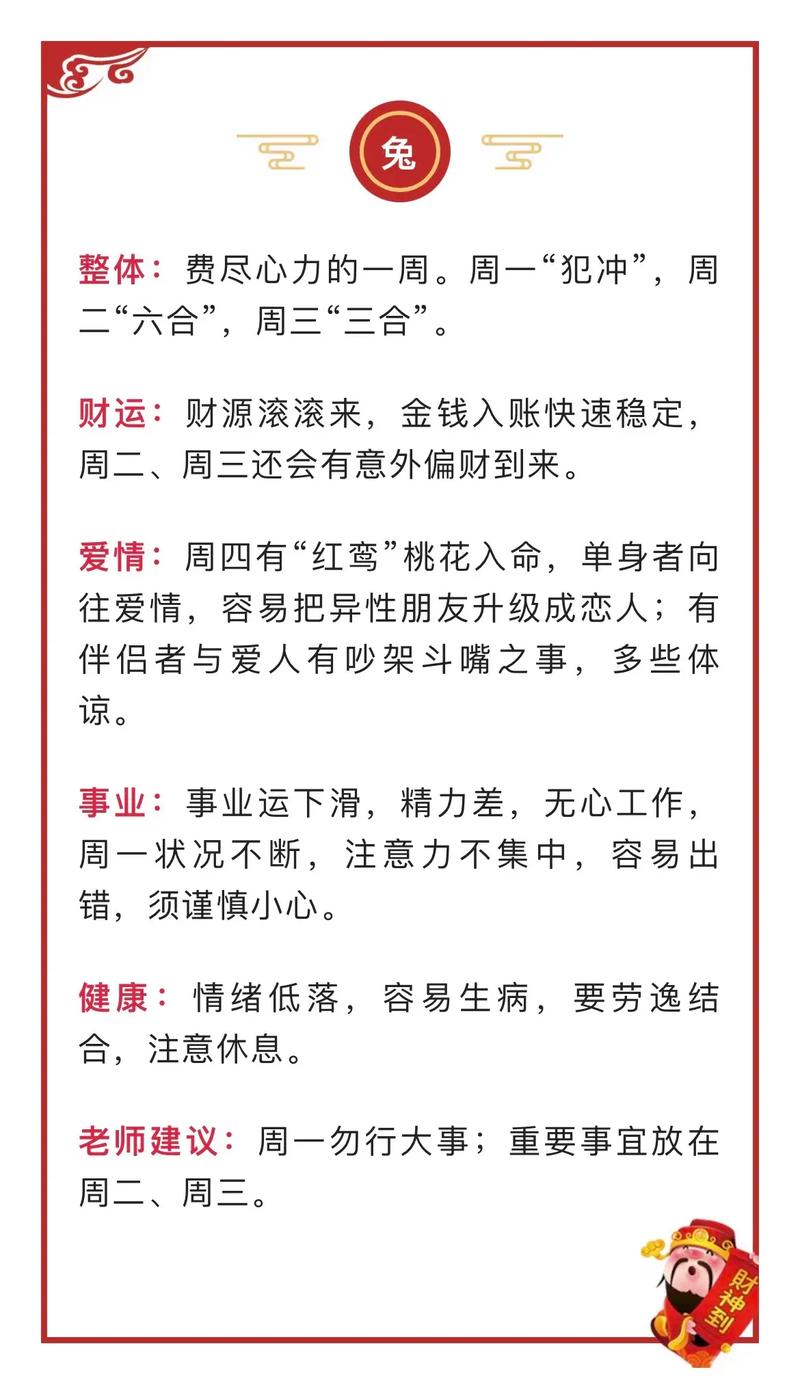 十二生肖运势:本周属鼠运势
