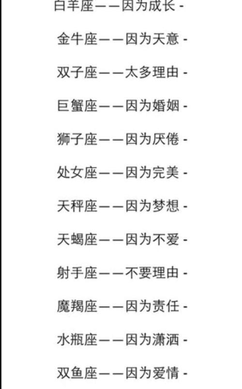 说分手理由超奇葩的星座