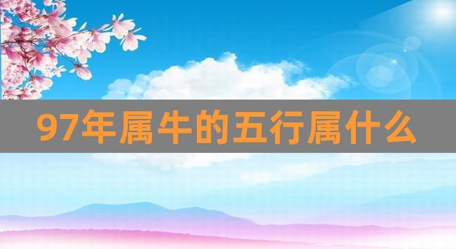 1997年属牛五行属什么命