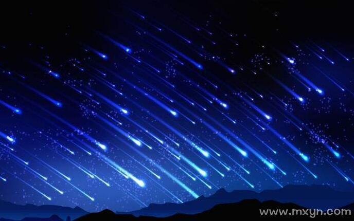 梦见流星雨划过