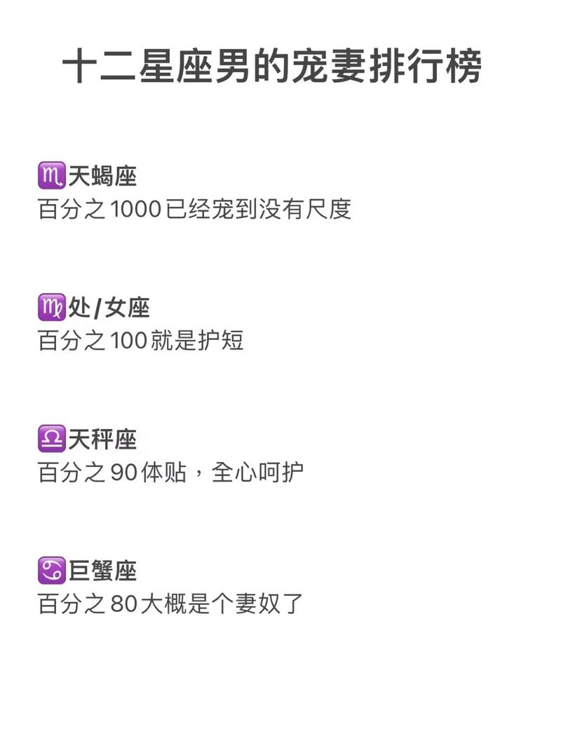 嫁给十二星座男的幸福之处