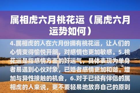 属虎今年桃花运势如何
