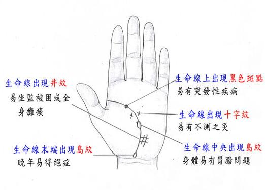 如何从生命线看性情.身体健康状态以及生活工作适应能力呢