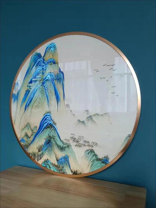 玄关装饰画风水山水画