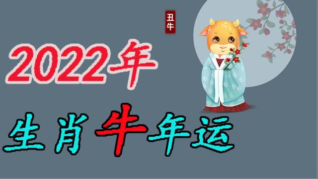 生肖牛2022年下半年运势解析