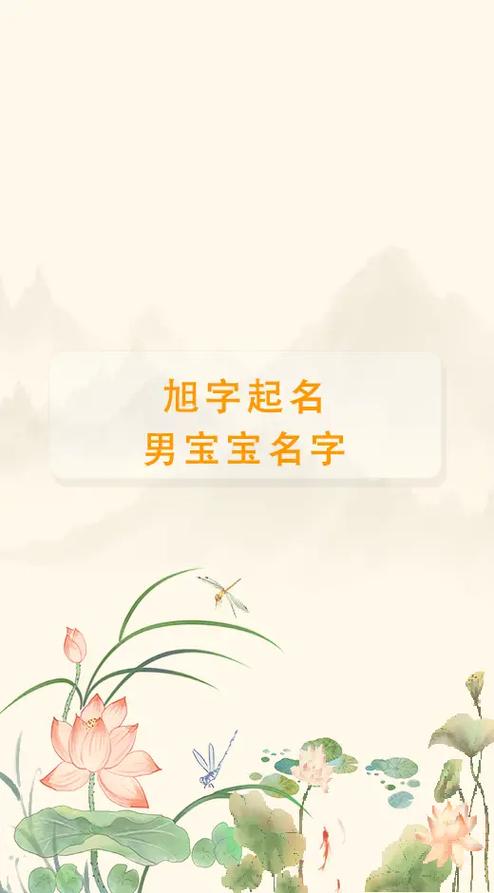 旭字取名男孩名字的寓意