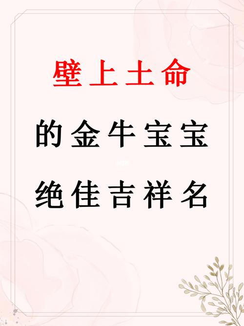 壁上土命的宝宝取名最佳用字精选