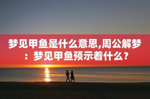 梦见鳖,周公解梦梦到鳖是什么意思,做梦梦见鳖好不好