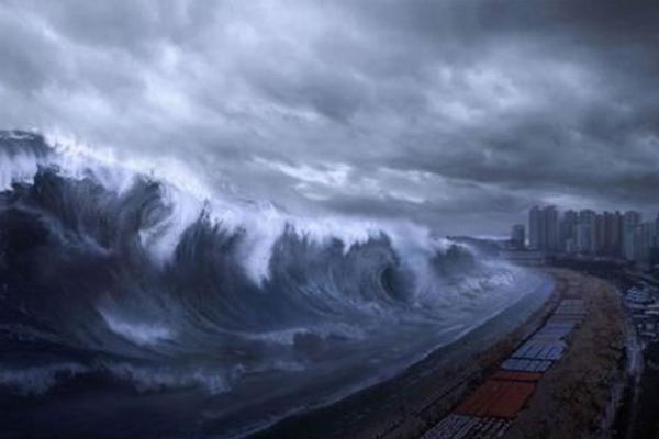 梦见海啸涨水