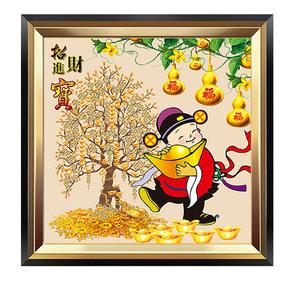 服装店里挂什么画招财
