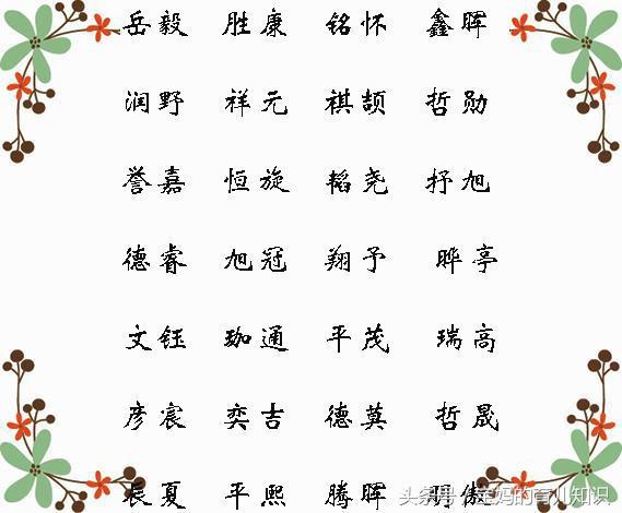 寄托吉祥祝福的男孩名字及含义