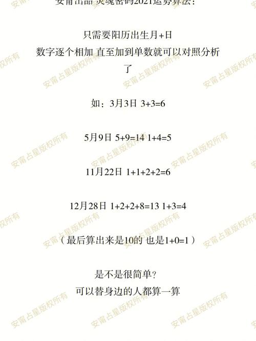 2021年运势