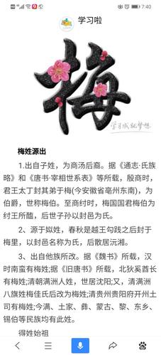 梅姓的历史起源是什么