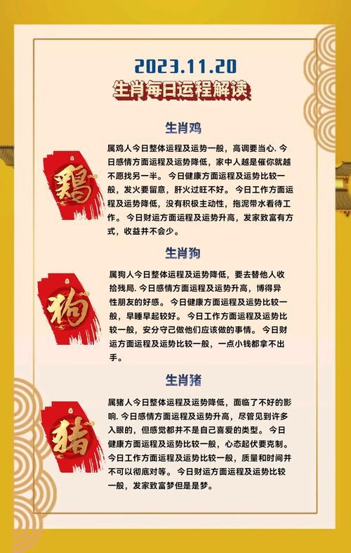 解读每日运程生肖