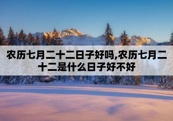 农历十二月初七日子不好吗