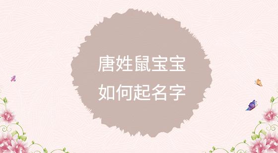 姓唐的鼠宝宝男孩起名
