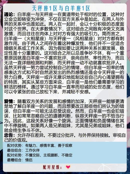 男白羊金牛座和女天秤座二区配对