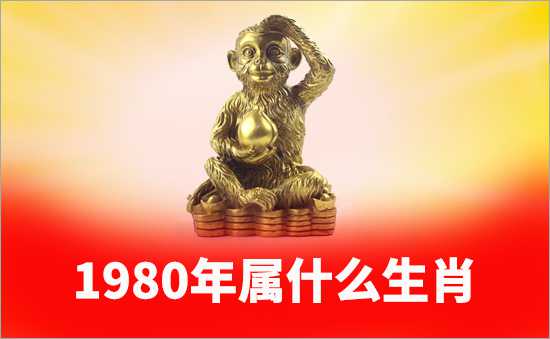 1980年出生属于什么生肖