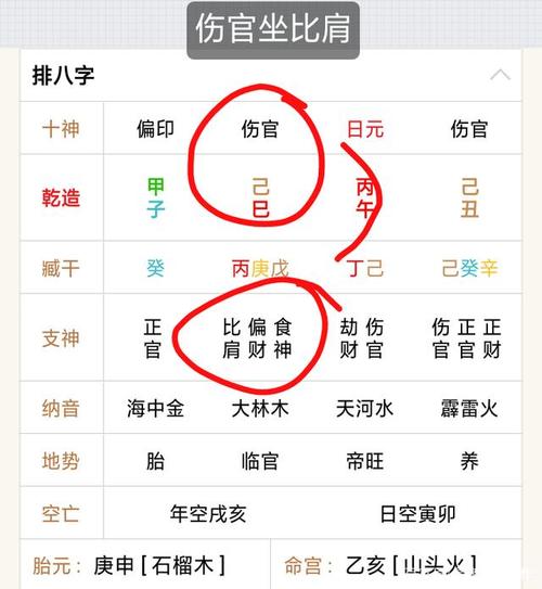伤官在月柱详解