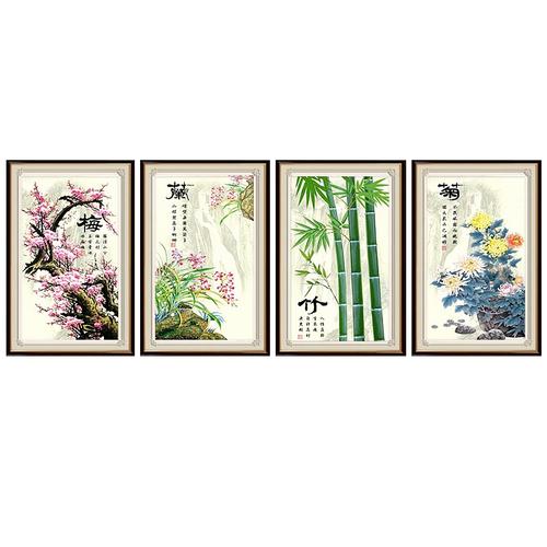 客厅有关梅兰竹菊的讲究