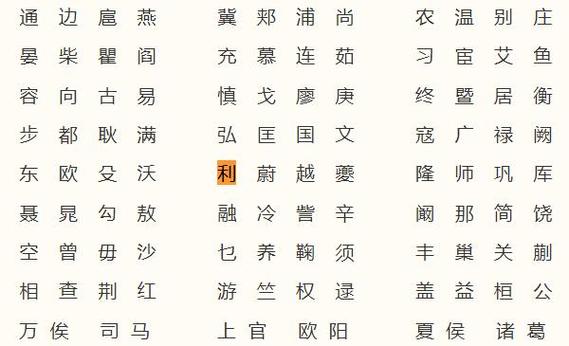姓利的男孩名字叫什么两个字