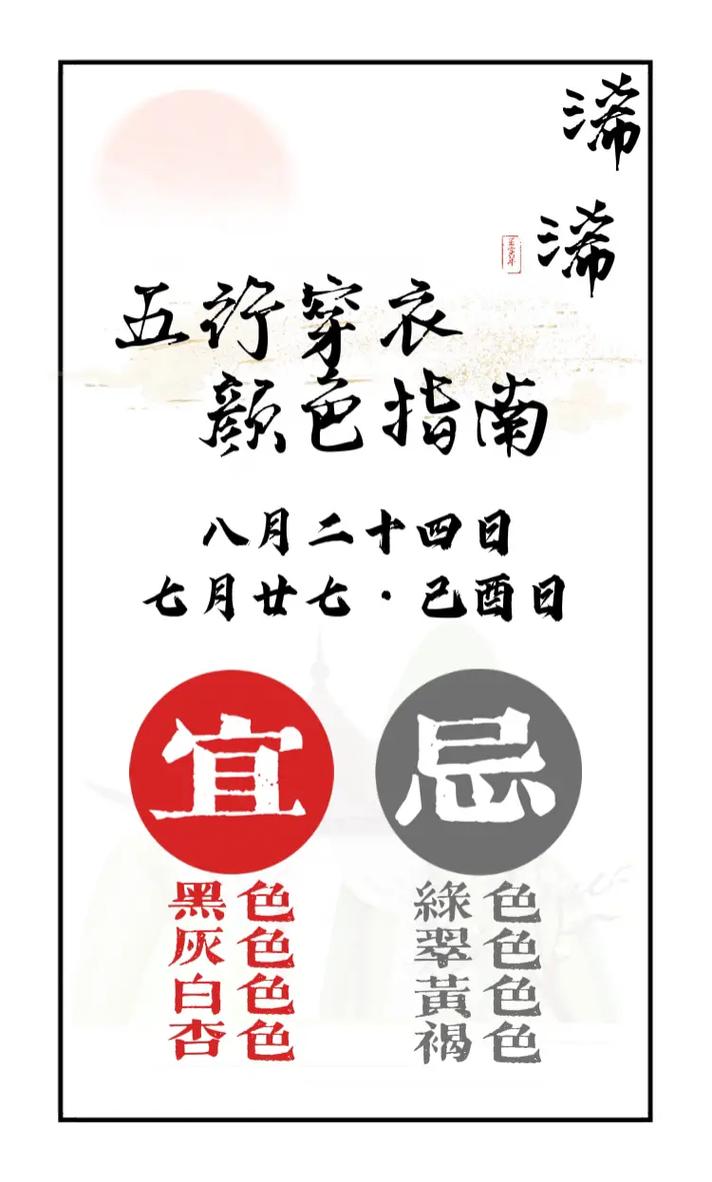 2月28日,五行穿衣颜色每日提醒