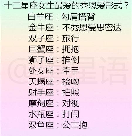 哪些星座女最爱逼男朋友秀恩爱