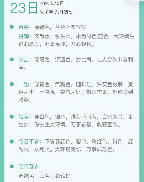 每天五行穿衣 2021年12月23日五行属什么 幸运颜色