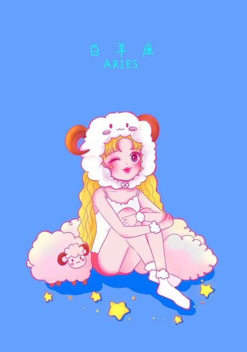 富有创意的十二星座手绘插画