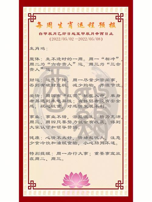 杨清华 十二生肖每周运势完整版4.13-4.19