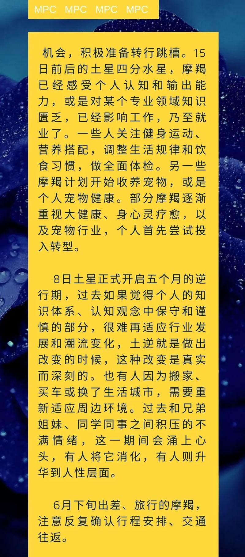 摩羯座2021年6月运势