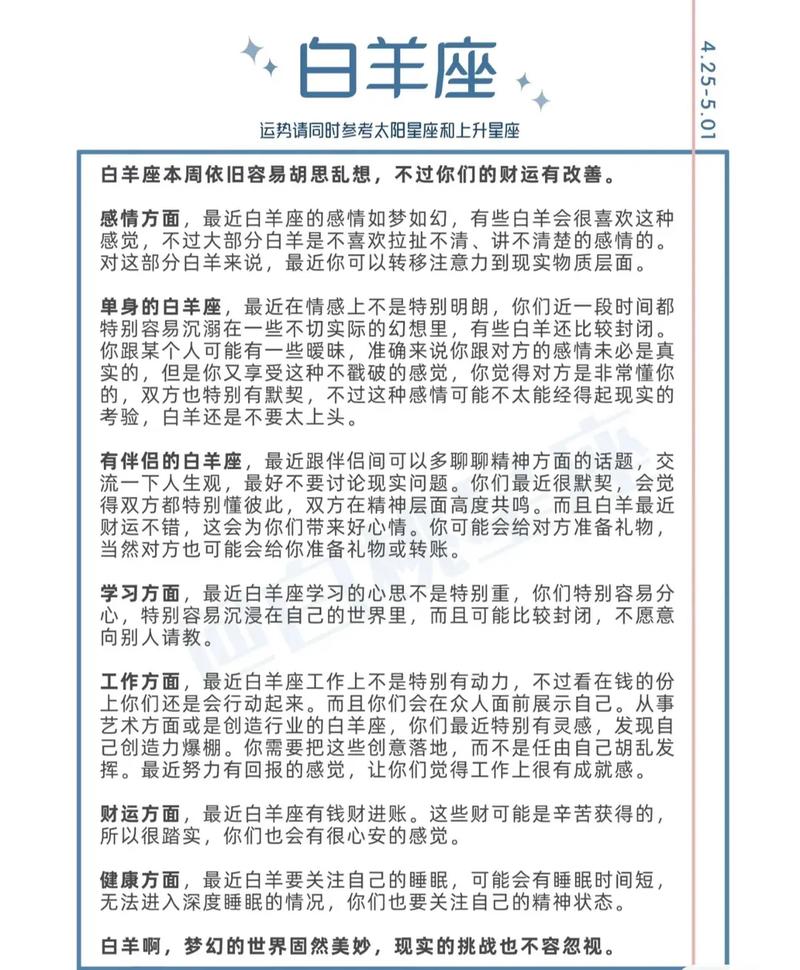 星座血型运势