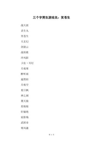 带笑字好听的男孩名字
