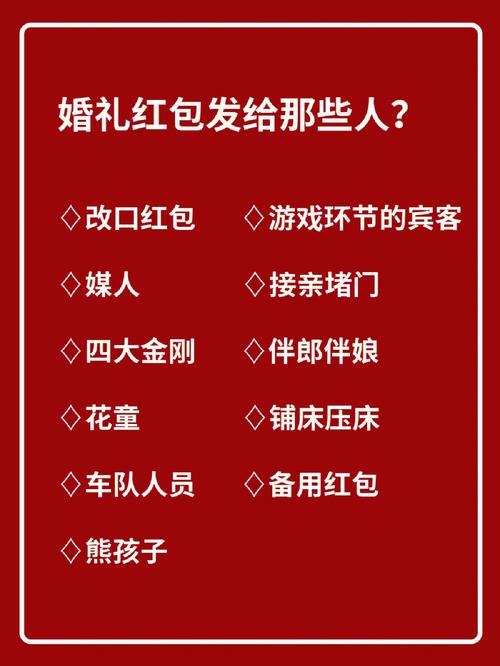 婚礼当天双方父母给多少红包合适