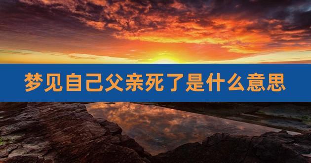 梦见和死去父亲在一起什么意思