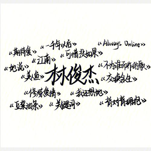 关于林俊杰的好听的名字