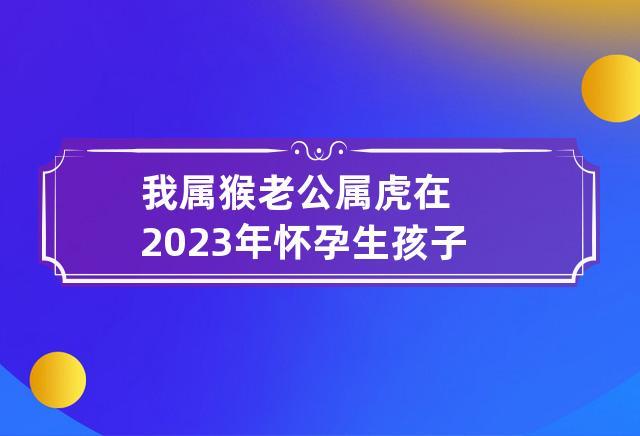 老公属猴我属虎今年2023适合怀孕生宝宝吗
