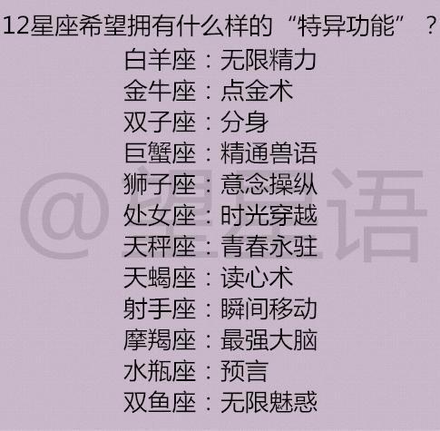 12星座人生豪迈关键词
