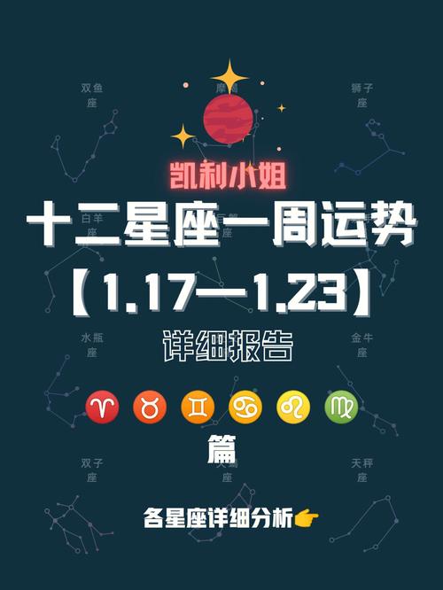 ATS星译社 十二星座一周运势详情1.17-1.23