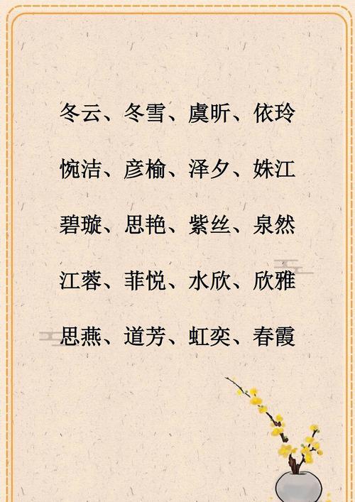 属虎宝宝名字大全
