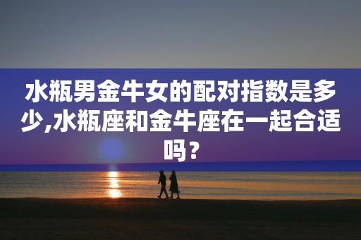 水瓶座女生和金牛座男生配吗