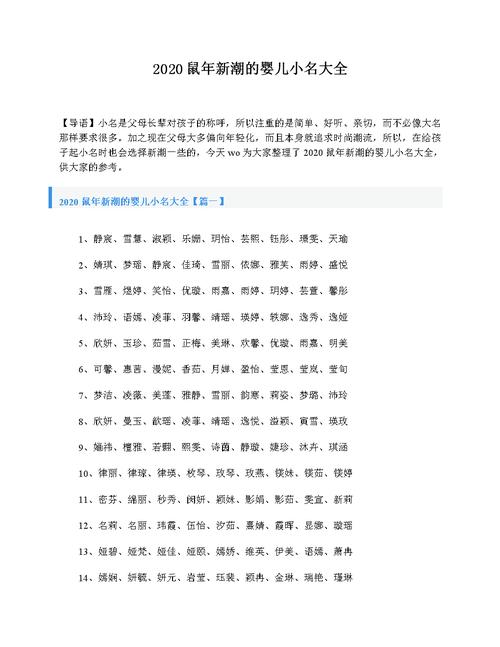 鼠年农历七月出生的女孩叫什么乳名大全