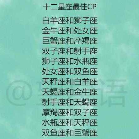 越处越甜蜜的星座cp,有你们吗?