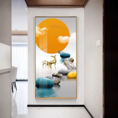 入户门正对挂什么画好