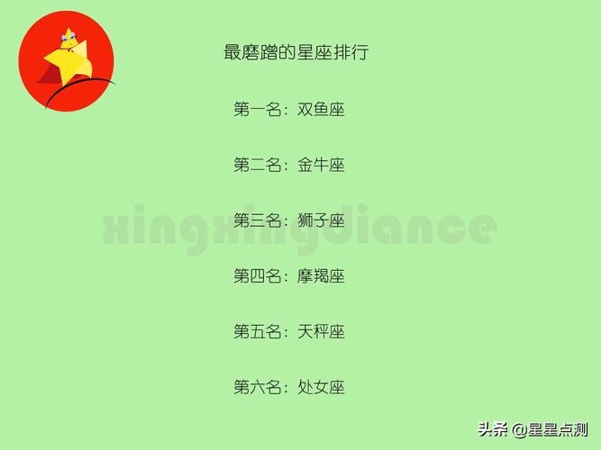 做事最磨蹭的星座