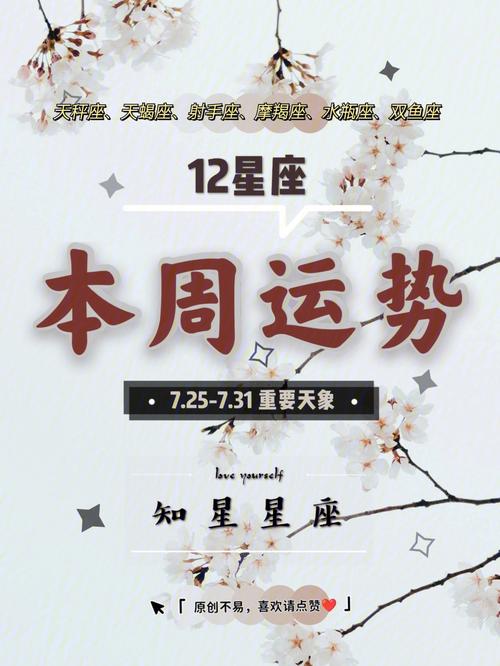 ATS星译社 十二星座一周运势详情7.25-7.31