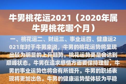 本命运势:2021年属牛男有没有桃花