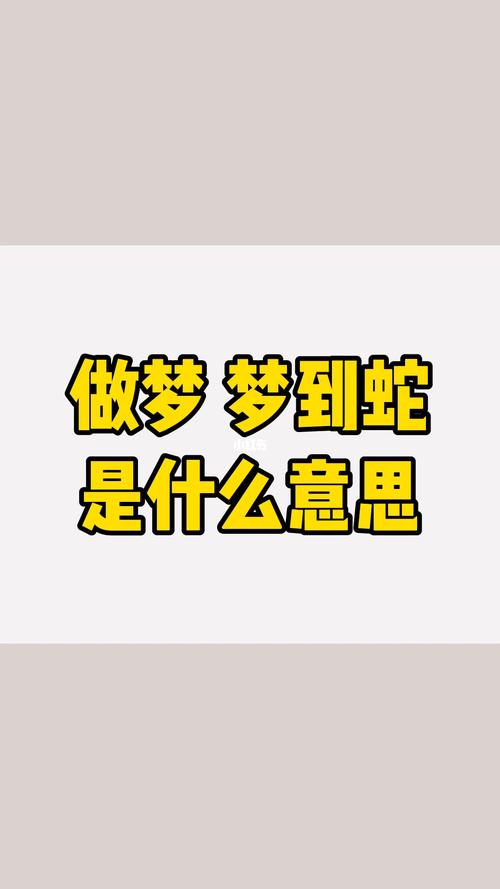 梦见枕头上有蛇是什么意思